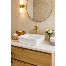 Cuba de Apoio para Banheiro Retangular Louça Cerâmica Cuba de Apoio para Banheiro Retangular Louça Cerâmica