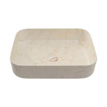 Cuba De Apoio Para Banheiro Retangular Slim Louça Cerâmica 50,5 cm Fluorita Pingoo.casa - Marmorizado Gold