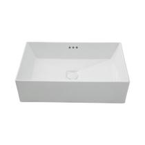 Cuba De Apoio Para Banheiro Retangular Slim Louça Cerâmica 60 Cm Lolita Pingoo.casa - Branco
