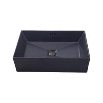 Cuba De Apoio Para Banheiro Retangular Slim Louça Cerâmica 60 cm Lolita Pingoo.casa - Cinza Fosco Cuba De Apoio Para Banheiro Retangular Slim Louça Cerâmica 60 cm Lolita Pingoo.casa - Cinza Fosco