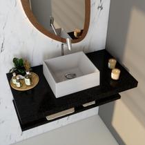 Cuba de Apoio para Banheiro Riviera Rt30 Retangular Compace Cinza Cuba de Apoio para Banheiro Riviera Rt30 Retangular Compace Cinza