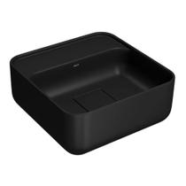 Cuba de Apoio para Banheiro Slim Quadrada com Mesa L11030M Ébano Fosco - Deca Cuba de Apoio para Banheiro Slim Quadrada com Mesa L11030M Ébano Fosco - Deca