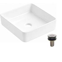 Cuba de Apoio Quadrada 36x36 Versa + Válvula Inox FlvxHidro Cuba de Apoio Quadrada 36x36 Versa + Válvula Inox FlvxHidro
