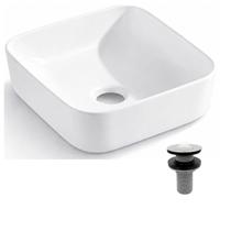 Cuba de Apoio Quadrada 39x39 Versa Com Válvula Lav FlvxHidro