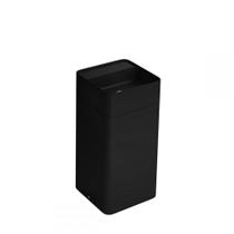 Cuba De Apoio Quadrada 40cm Com Mesa E Coluna Lc28 Ébano Fosco Deca