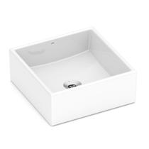 Cuba De Apoio Quadrada Basic Q5 35x35cm Sem Mesa Branco Celite Cuba De Apoio Quadrada Basic Q5 35x35cm Sem Mesa Branco Celite