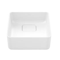 Cuba De Apoio Quadrada Borda Fina Flow Branco Docol 40x40x12,5cm Cuba De Apoio Quadrada Borda Fina Flow Branco Docol 40x40x12,5cm