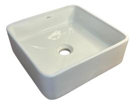 Cuba De Apoio Quadrada De Louça Grande Banheiro