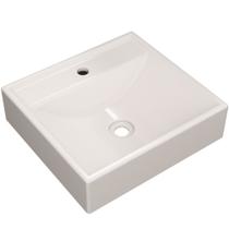 Cuba de Apoio Quadrada Para Banheiro Lavabo C01 Q39W Bege - Lyam Decor