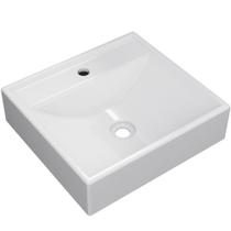 Cuba de Apoio Quadrada Para Banheiro Lavabo C01 Q39W Branco - Lyam Decor