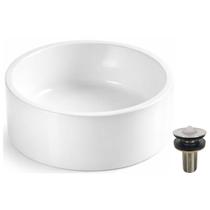 Cuba de Apoio Redonda 30x30 Versa Com Válvula Inox FlvxHidro Cuba de Apoio Redonda 30x30 Versa Com Válvula Inox FlvxHidro