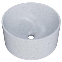 Cuba de Apoio Redonda Para Banheiro Lavabo C01 BL30W Branco Granit Matte - Lyam Cuba de Apoio Redonda Para Banheiro Lavabo C01 BL30W Branco Granit Matte - Lyam