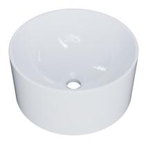 Cuba de Apoio Redonda Para Banheiro Lavabo C01 BL30W Branco - Lyam
