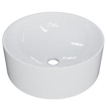 Cuba De Apoio Redonda Para Banheiro Lavabo C01 Bl34w Branco - Lyam