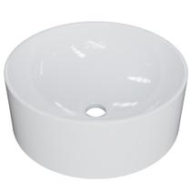 Cuba de Apoio Redonda Para Banheiro Lavabo C01 BL34W Branco - Lyam