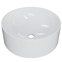 Cuba de Apoio Redonda Para Banheiro Lavabo C01 BL34W Branco - Lyam