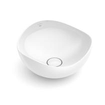 Cuba De Apoio Redonda Ruy Ohtake 37,5cm Branco Brilho Roca Cuba De Apoio Redonda Ruy Ohtake 37,5cm Branco Brilho Roca