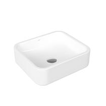 Cuba De Apoio Retangular 400x350x128mm Luxo Docol Branco Esmaltado