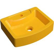 Cuba de Apoio Retangular C01 Para Banheiro RT41 Aria Amarelo - Lyam Decor