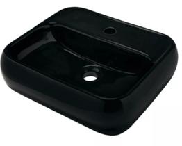 Cuba de Apoio Retangular com Mesa 43 x 38cm ICA10 Preta - Icasa - ICA1012