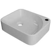 Cuba De Apoio Retangular Lavabo Cross C01 Ro36w Branco - Lyam