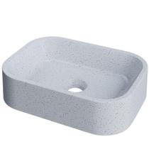 Cuba De Apoio Retangular Para Banheiro Lavabo C01 Br37w Branco Granit Matte - Lyam Cuba De Apoio Retangular Para Banheiro Lavabo C01 Br37w Branco Granit Matte - Lyam