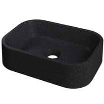Cuba De Apoio Retangular Para Banheiro Lavabo C01 Br37w Preto Granit Matte - Lyam Cuba De Apoio Retangular Para Banheiro Lavabo C01 Br37w Preto Granit Matte - Lyam