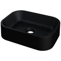 Cuba De Apoio Retangular Para Banheiro Lavabo C01 Br37w Preto Matte Fosca - Lyam Cuba De Apoio Retangular Para Banheiro Lavabo C01 Br37w Preto Matte Fosca - Lyam