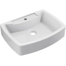 Cuba de Apoio Retangular Para Banheiro Lavabo C01 RT50 Branco - Lyam Decor
