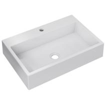 Cuba de Apoio Retangular Para Banheiro Lavabo Florenza C01 RT55W Branco - Lyam