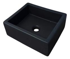 Cuba De Apoio Retangular Preta De Louça Cuba De Apoio Retangular Preta De Louça