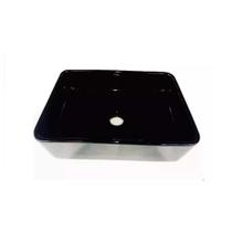 Cuba de Apoio Retangular Preta