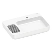 Cuba de Apoio Roca Infinity 60x42 A327273000 Retangular com Mesa e Válvula Oculta Branca