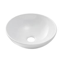 Cuba De Apoio Sem Válvula Para Banheiro Redonda Slim Cerâmica Calcedônia Pingoo.Casa - Branco Cuba De Apoio Sem Válvula Para Banheiro Redonda Slim Cerâmica Calcedônia Pingoo.Casa - Branco