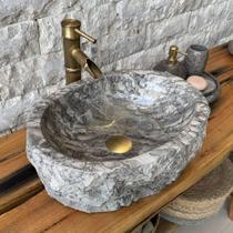 Cuba de Banheiro em Mármore Natural 43x34x15cm MDE28