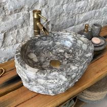 Cuba de Banheiro em Mármore Natural 45x35x15cm MDE09