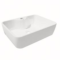 Cuba de Banheiro Louça Apoio Retangular 48cm Roma Branca Cuba de Banheiro Louça Apoio Retangular 48cm Roma Branca