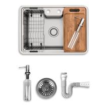 Cuba De Cozinha Docol Massima Inox Escovado 64x44 Cm Sobrepor Ou Embutir Cuba De Cozinha Docol Massima Inox Escovado 64x44 Cm Sobrepor Ou Embutir
