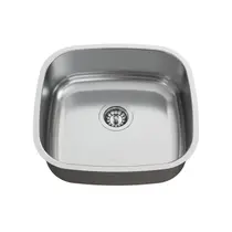 Cuba de Cozinha N5 Aço Inox 36x33,5x14cm Polida com Válvula e Manta Redutora Ruído Ghelplus Plus