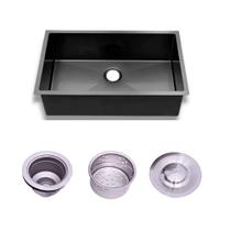 Cuba De Cozinha Quadrato Gourmet Retangular 60x45x20cm Black C/ Valvula 10604004 - Levo