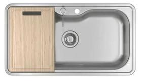 Cuba De Cozinha Retangular 80x40x19cm Facile Inox Deck E Acessorios Cc.661.80.dkac.inx - Deca