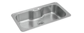 Cuba De Cozinha Retangular Facile Inox Com Deck 80x40cm - Deca