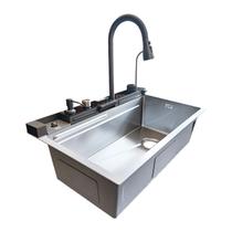 Cuba de Cozinha Smart Prata Aço Inox com Torneira e Cascata Completa Cuba de Cozinha Smart Prata Aço Inox com Torneira e Cascata Completa