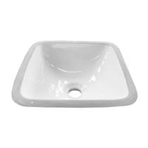 Cuba de embutir banheiro quadrada branca lavabo 30x30 dotec