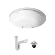 Cuba de Embutir Deca Slim 35x35 Redonda Branca + Válvula + Sifão