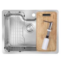 Cuba de embutir franke bell 54,5x41,5cm em aço inox escovado com acessórios 16098 Cuba de embutir franke bell 54,5x41,5cm em aço inox escovado com acessórios 16098