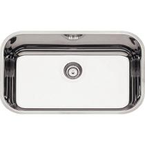 Cuba de Embutir Lavínia 56 BL em Aço Inox com 56x34cm Válvula com Escape - 94024203 - TRAMONTINA Cuba de Embutir Lavínia 56 BL em Aço Inox com 56x34cm Válvula com Escape - 94024203 - TRAMONTINA
