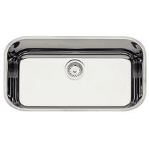 Cuba de Embutir Lavínia 56 BL em Aço Inox Polido 56x34 cm c/ Válvula de 3 1/2 Tramontina
