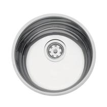Cuba de Embutir Luna Redonda 30 BL em Aço Inox Pré-polido c/ Válvula de 3 1/2 Tramontina Cuba de Embutir Luna Redonda 30 BL em Aço Inox Pré-polido c/ Válvula de 3 1/2 Tramontina