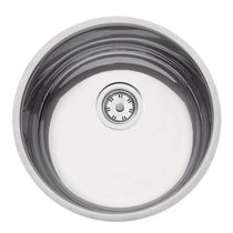 Cuba de Embutir Luna Redonda 35 BL em Aço Inox Polido c/ Válvula de 3 1/2 Tramontina Cuba de Embutir Luna Redonda 35 BL em Aço Inox Polido c/ Válvula de 3 1/2 Tramontina